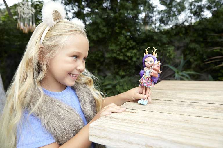Mattel Enchantimals Lalka Ze Zwierzątkiem Jelonek DVH87 Fxm75 | 14.5 zł przy zakupie 3szt tylko Amazon Prime