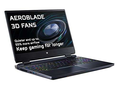 Laptop Acer Predator Helios 2022 - 15.6" QHD 165Hz / RTX 3080 150W / i7-12700H / 16GB DDR5 / 1TB SSD / Win11 - £1,380.44