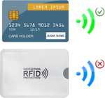 24 x Etui na karty bankowe RFID (zabezpieczenie przed kradzieżą zbliżeniową)
