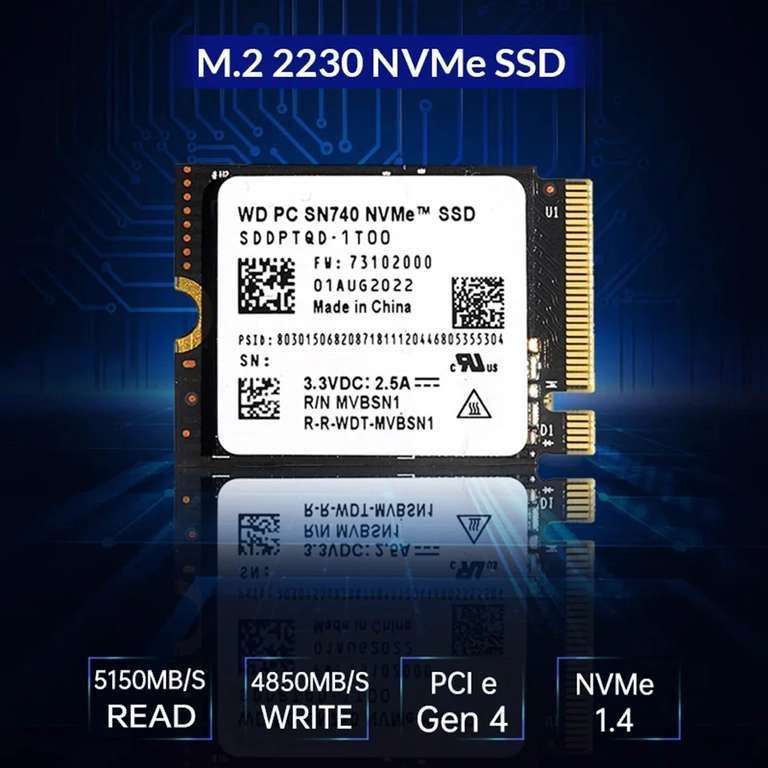 Dysk SSD NVME WD SN740 2TB 2230 pod Steam Deck