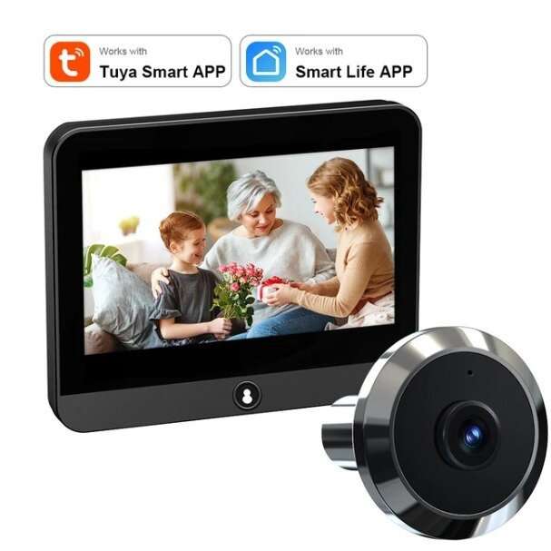 Kamera w wizjerze z monitorem S50S Tuya Smart 1080P 2.4G WiFi za $61.99