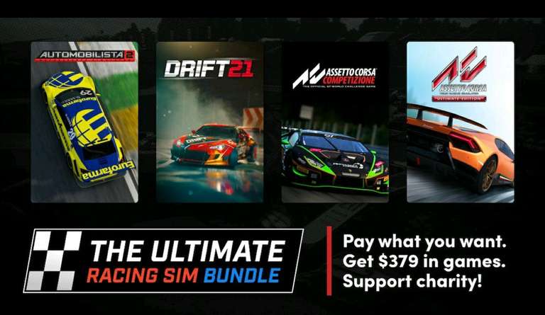 Ultimate Racing Sim Bundle Steam (VR Assetto Corsa Ultimate + Competizione, Automobilista 2 VR, NASCAR Heat 5 Ultimate, Drift21, rFactor 2)