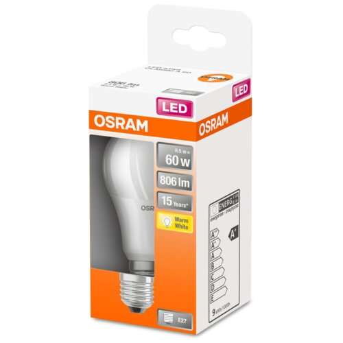 Żarówka LED OSRAM STAR CL A FR 60 NON-DIM 8.5W (60 W), E27, ciepła biel lub zimna biel