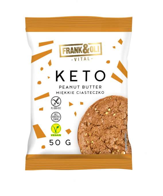 Keto ciastko Frank & Oli (Peanut Butter lub Kokos i Orzech Nerkowca)