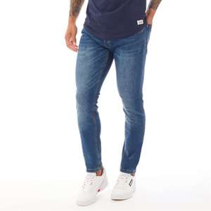 Crosshatch spodnie męskie jenasowe slim - 98% bawełna (różne rozmiary) + gratis PASEK