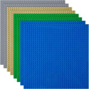 HOTUT płytka konstrukcyjna kompatybilna z Lego | 25,5x25,5 cm | 4 sztuki | darmowa dostawa z Amazon Prime