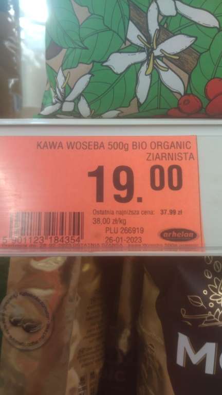 Kawa Woseba BIO ORGANIC 100% COFFEE ARABICA 500g