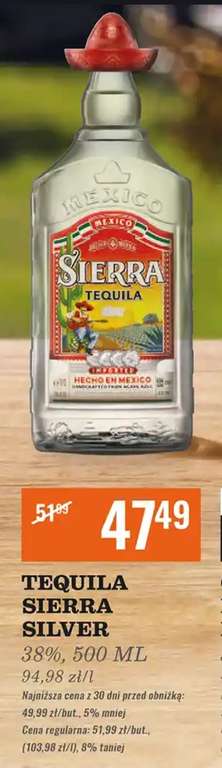 Tequila Sierra Silver 0,5L butelka @Biedronka