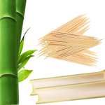 1000 szt. (2 x 500 sztuk) wykałaczki bambusowe w plastikowym pudełku