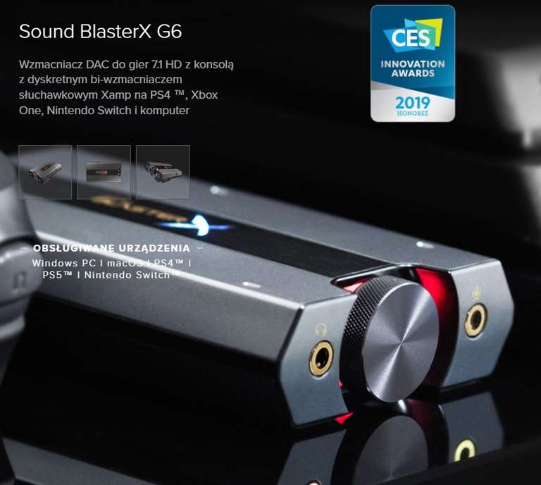 Sound BlasterX G6 (B-Stock) zewnętrzna karta dźwiękowa USB