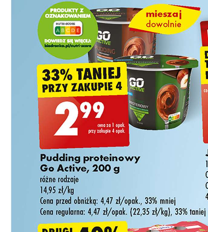 Pudding Proteinowy Go Active 200g 2.99 przy zakupie 4