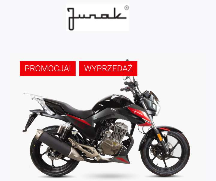 Motocykl Junak 125 S LED wtrysk 11KM na kat. B/A1 spalanie 2,5L - 2022