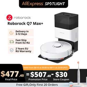 Roborock Q7 Max + odkurzacz automatyczny możliwa cena 2028 zł z cashbackiem. W dolarach taniej, 477,4$ (2164 zł), możliwe z monetami 467$!!!