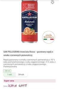 San Pellegrino Aranciata Rossa napój włoski gazowany o smaku czerwonej pomarańczy