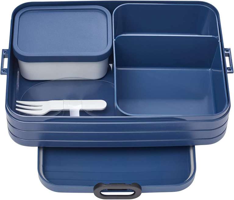 Pudełko na drugie śniadanie (lunchbox) 900 ml (niebieskie/różowe, niebieskie 2000 ml też w tej cenie) @ Amazon