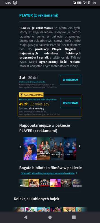 player.pl - 12 miesięcy z reklamami