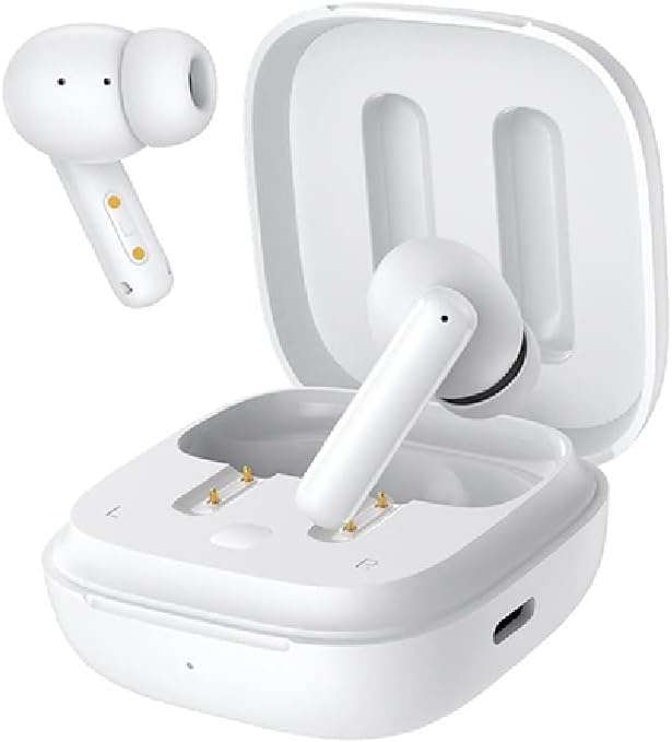 Słuchawki bezprzewodowe dokanałowe QCY T13 ANC białe BT 5.3