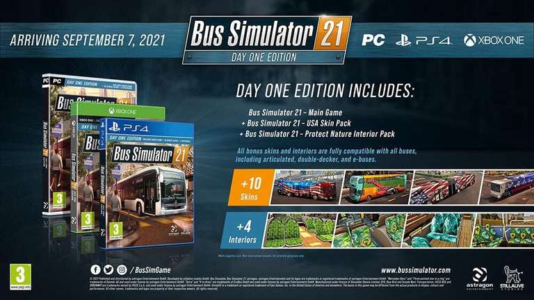 Bus Simulator 21 Day One Edition PUDEŁKO KOD STEAM