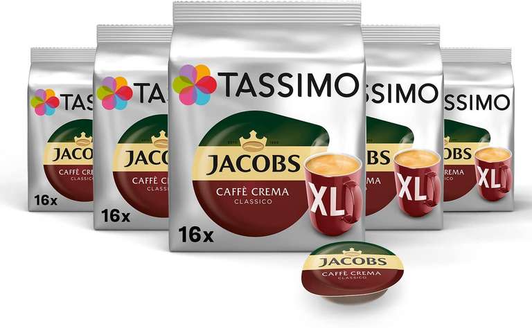 5x Tassimo Caffe Crema XL