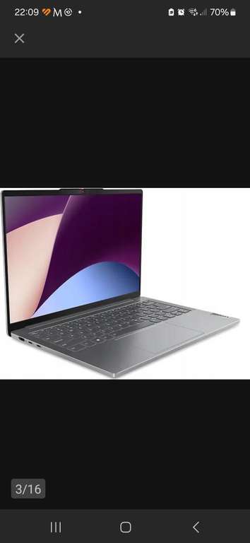 Laptop Lenovo IdeaPad Pro 5 14ARP8 14 " AMD Ryzen 7 16 GB / 512 GB szary
