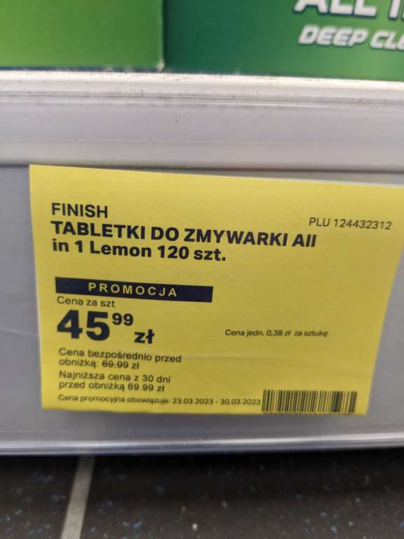 Tabletki do zmywarki Finnish All in 1 120szt. 0,38/szt. Euro RTV Gdynia