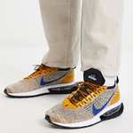 Nike Air Max – Flyknit – Złoto-niebieskie buty męskie