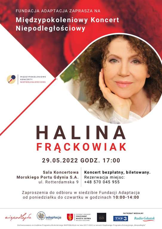 Halina Frąckowiak - koncert z darmowymi wejściówkami