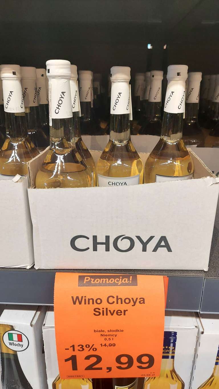 Wino CHOYA SILVER 0,5l za 12.99 zł w Aldi