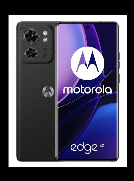 Dwa smartfony Motorola edge 40 5G 8/256 czarny (1236.70zl sztuka)