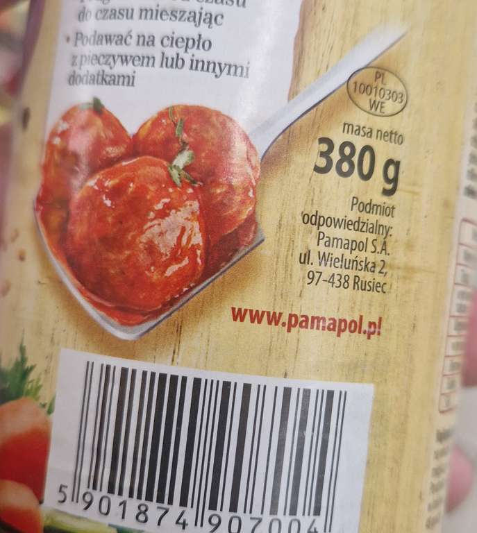 Pulpety w sosie pomidorowym Pamapol 380g - Biedronka