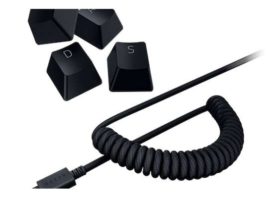 Czarne nakładki na klawisze Razer keycaps wraz kablem do klawiatury