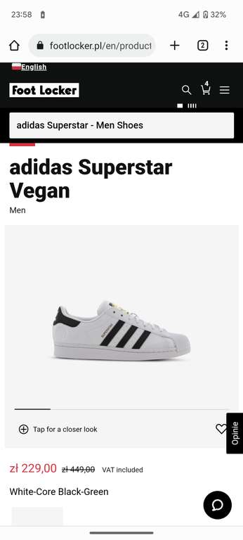 Buty adidas Superstar Vegan