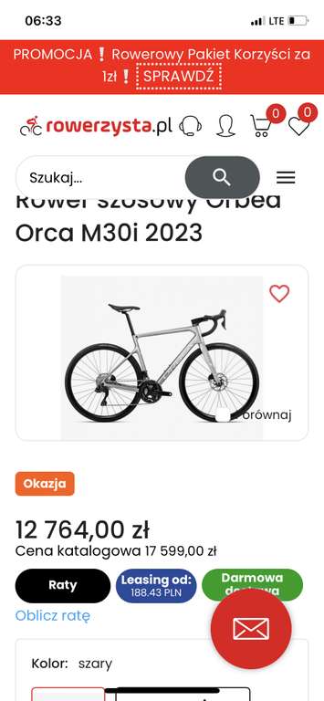 Rower szosowy Orbea Orca M30i 2023