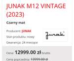 Motocykl Junak M12 Vintage 125cm3, wtrysk, na kategorię B/A1 2lata gwarancji 2023