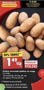 Polskie Ziemniaki Jadalne na wagę 1,49zl\kg BIEDRONKA