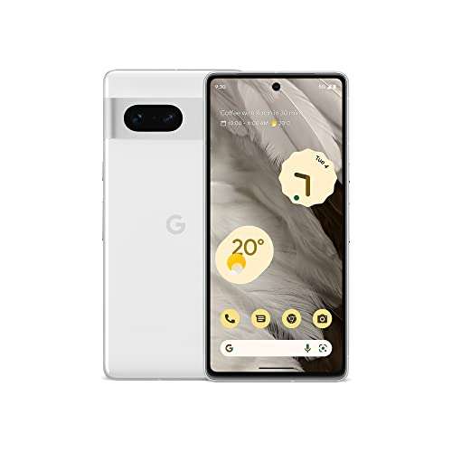 Google Pixel 7 – odblokowany smartfon z systemem Android z obiektywem szerokokątnym – 128 GB – Snow (515 EURO)