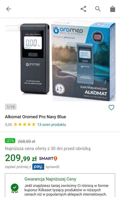 Alkomat Oromed Pro Navy Blue