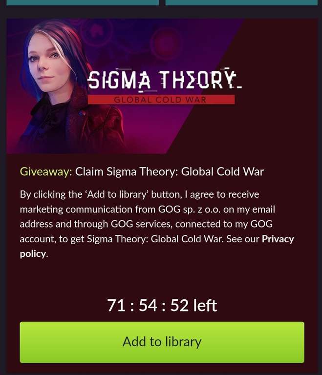 Sigma Theory: Global Cold War za darmo do 19 czerwca w GOG