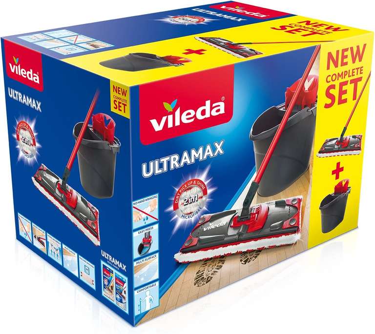 Wiadro i mop płaski Vileda Ultramax Box 36 cm