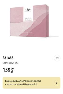 AA LAAB Secret Box o wartości 159 zł za 1 zł przy zakupach za min...