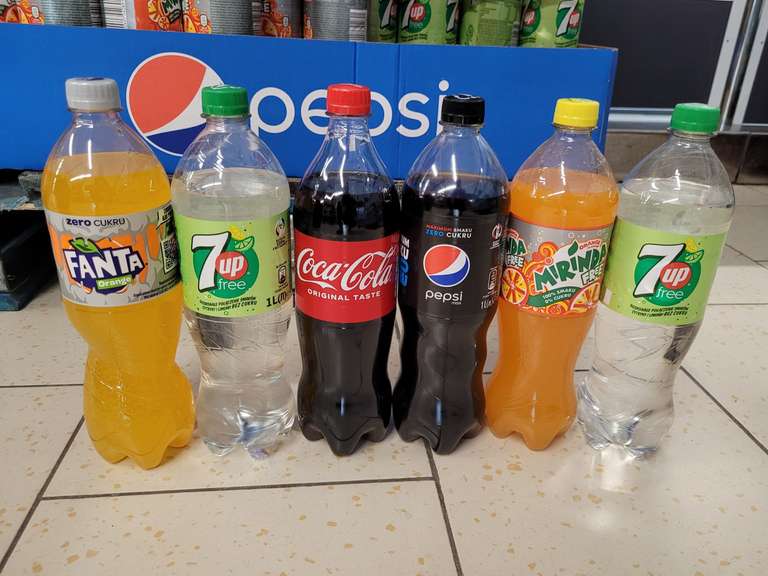 Coca-Cola, Sprite Zero, Fanta Zero, Pepsi Max, Miranda Zero, 7Up Zero 1L 1+1 gratis!! Lidl
