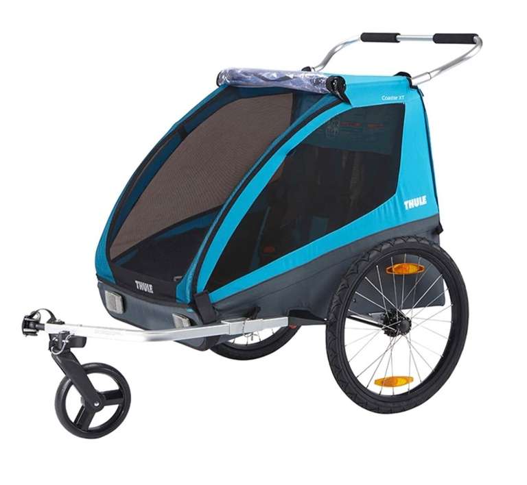 Przyczepka rowerowa 2w1 Thule "Coaster XT" w kolorze niebieskim