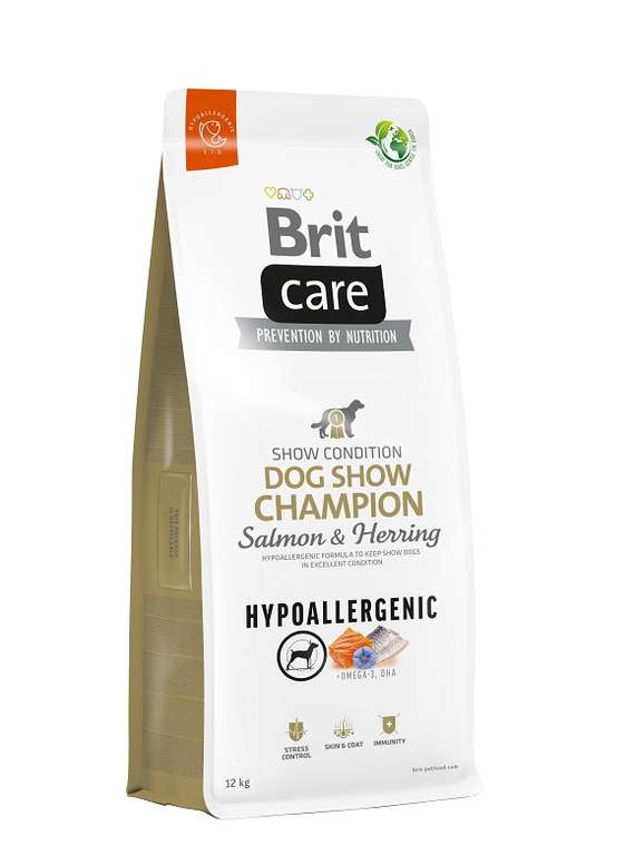 Brit Care Hypoallergenic Dog Show Champion, łosoś i śledź 12 KG Darmowa dostawa