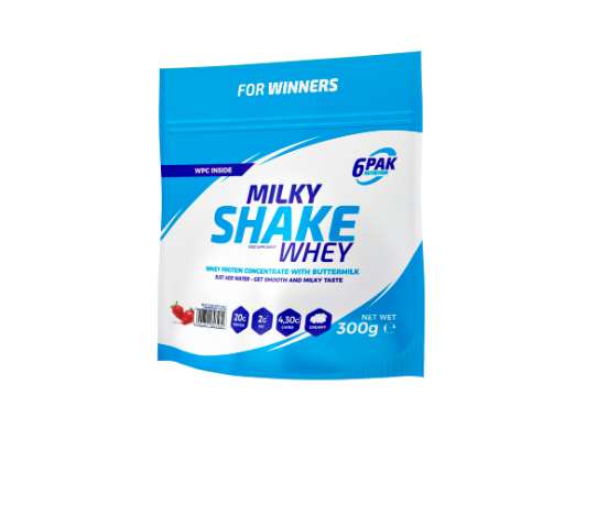6PAK Milky Shake Whey (71% WPC) 300g