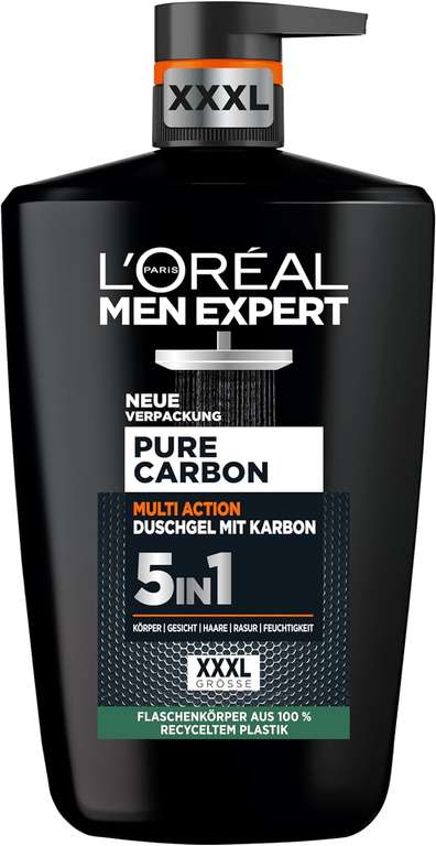 L'Oréal Men Expert żel pod prysznic XXXL 1000 ml z pompką 5w1 Pure Carbon