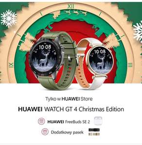 Smartwatch HUAWEI WATCH GT 4 46 mm Active + słuchawki HUAWEI FreeBuds SE 2