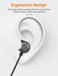 MAS CARNEY WI7 Czarne przewodowe słuchawki douszne z mikrofonem i wtykiem 3,5 mm