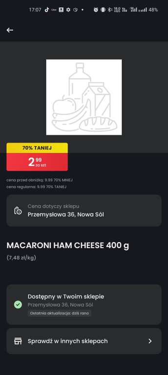 Biedronka Macaroni ham cheese