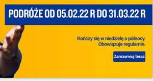 Ryanair Promocja lotow 04/02/22 do 31/03/22 (loty od 24zl)