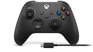 Kontroler Xbox z brytyjskiego MS Store · Giftcard · Czarny · Kabel USB-C